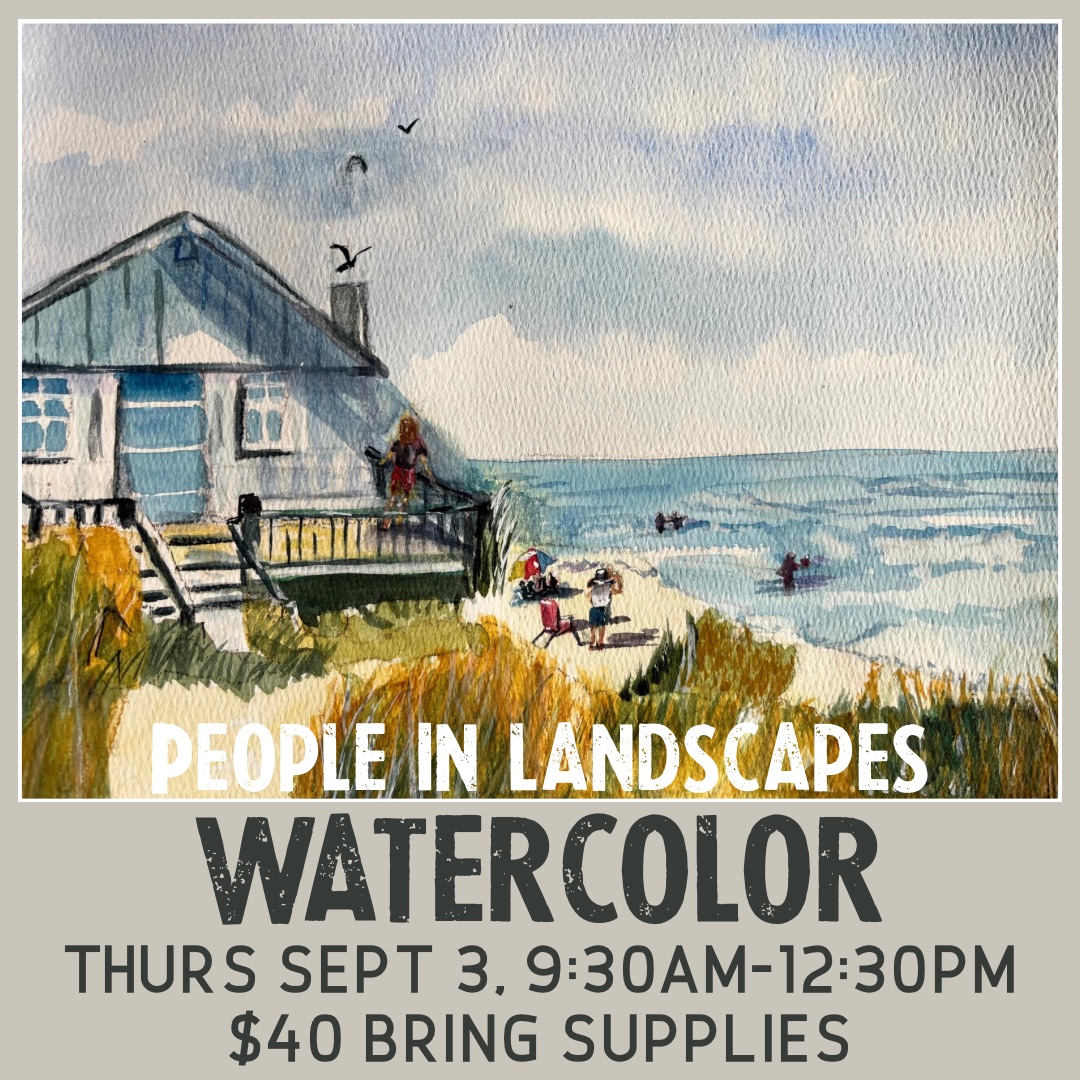 Watercolor: people in landscapes