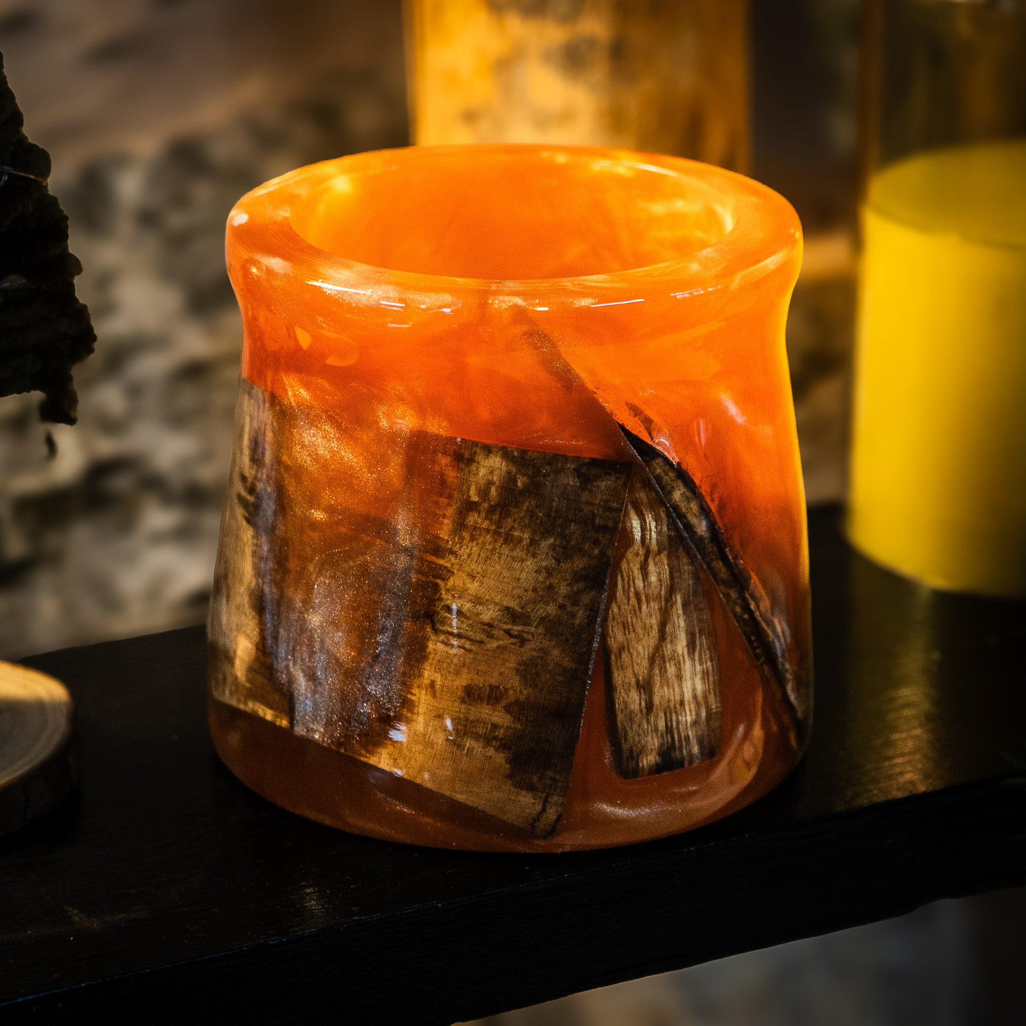 Epoxy Blend Candle holder