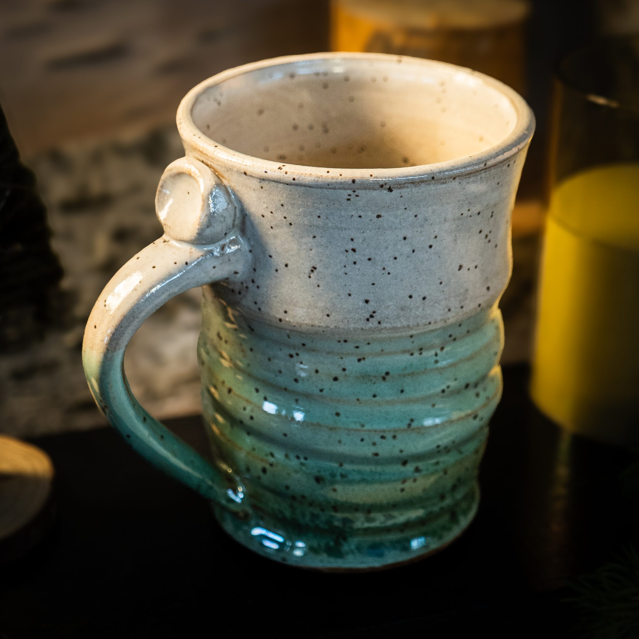 White Green Mug