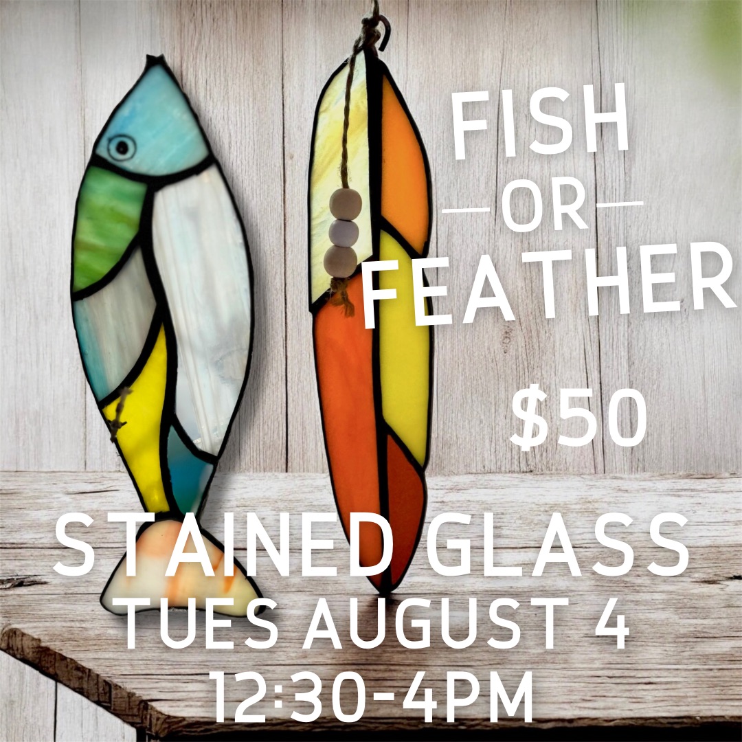 Stained Glass Fish or Feather
