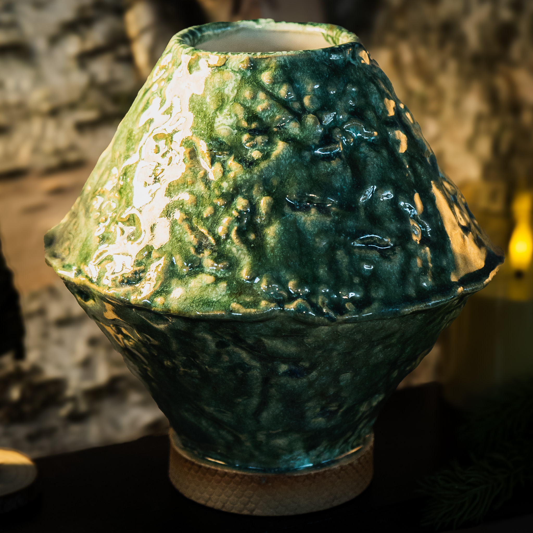 Green vase