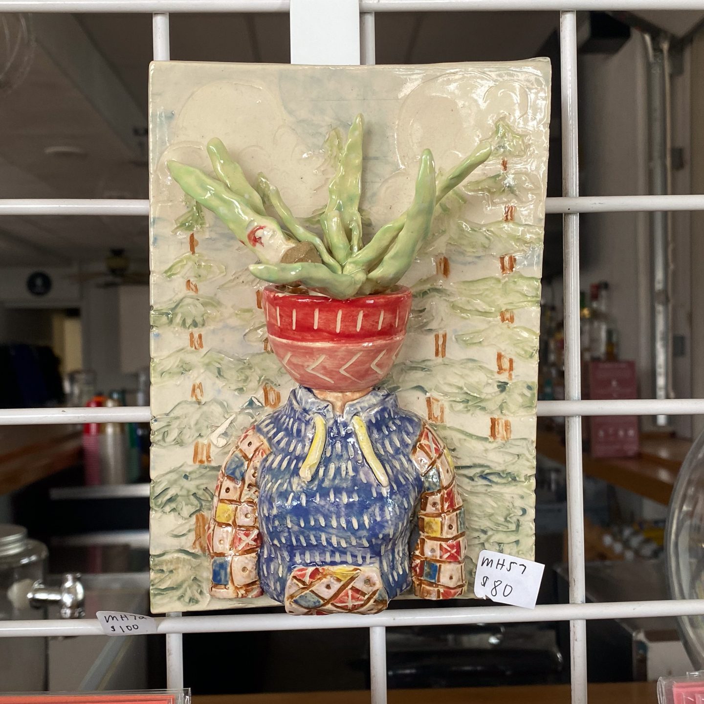 Outdoor pothead sculpture