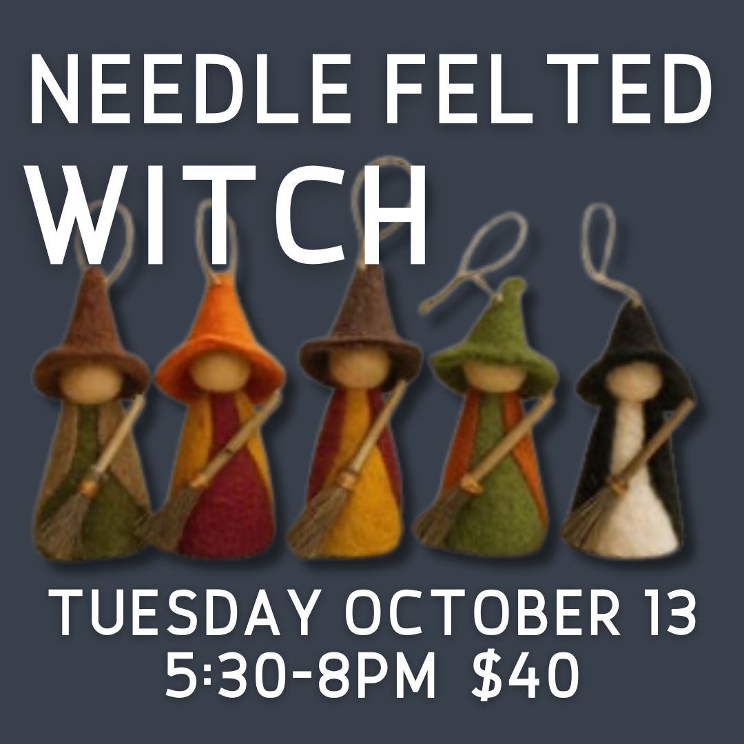 Needle Felted witch