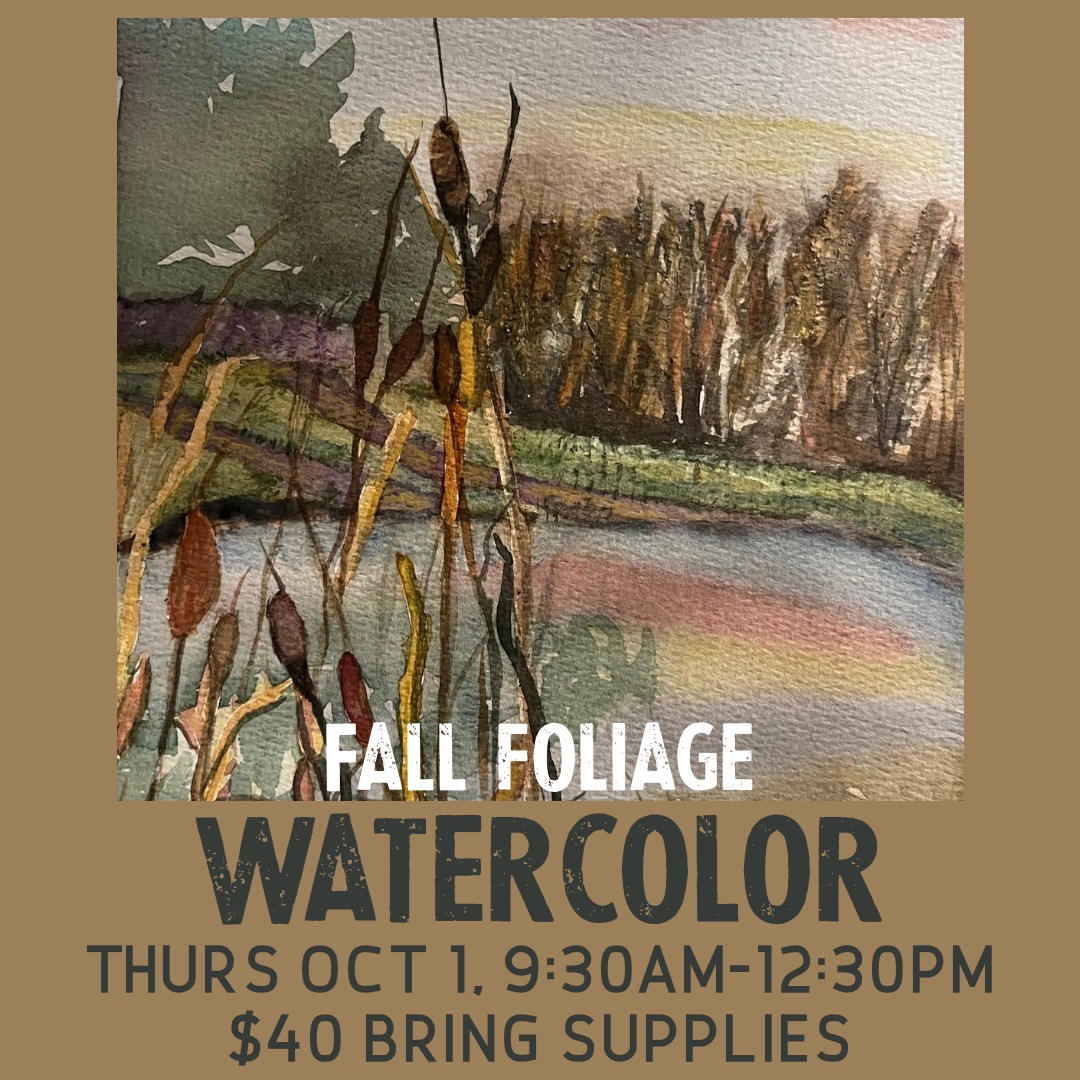 Watercolor: fall foliage