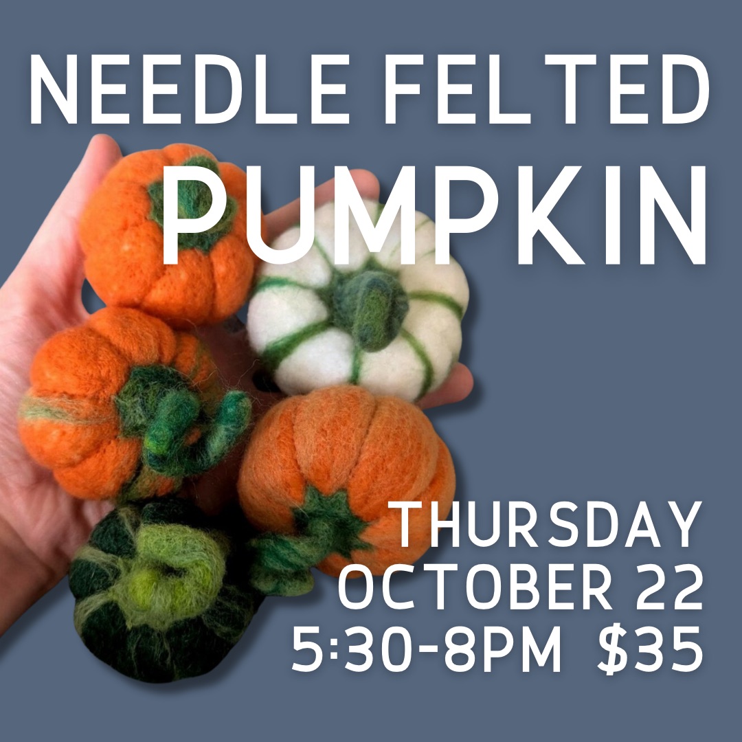 Needle Felted pumpkin 